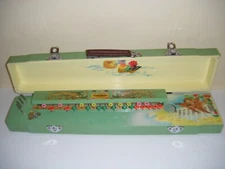 Feng Huang Shanghai China Wood Case Harp Guitar Instrument (AS-IS No Strings)