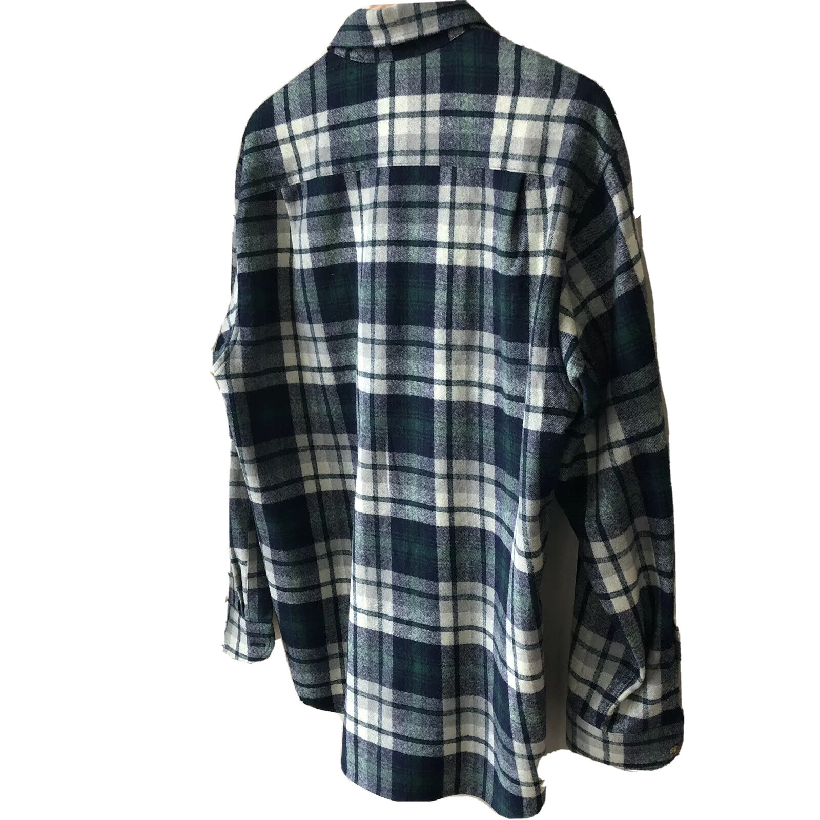 Pendleton Mens Button Down Shirt Virgin Wool Plai… - image 12