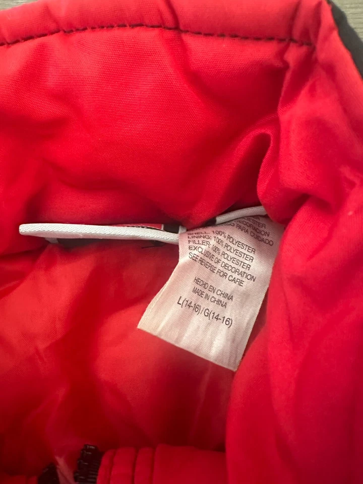 Chaqueta Reebok Chicago Blackhawks Juvenil L Roja Manga Larga Cremallera Completa NHL Foto 3 de 4