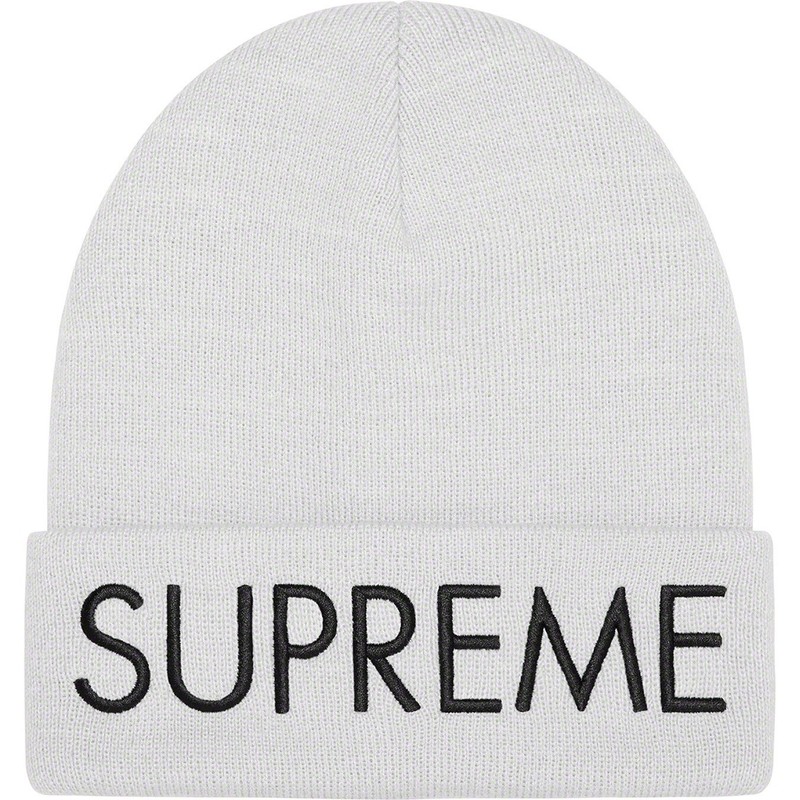 Supreme Capital Beanie (Ash Grey) Fall Winter 2022