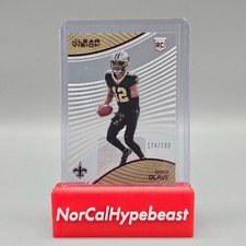 2022 Panini Chronicles Football Chris Olave RC CVR-5 Clear Vision Red /199
