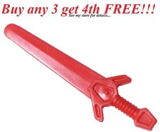    NEW Lego Weapon Red GREAT SWORD Kingdoms Castle Knight Minifigure Minifig