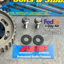 ARP Stainless Cam Gear Bolts and Black Washers for Honda Acura B Series VTEC 6pt