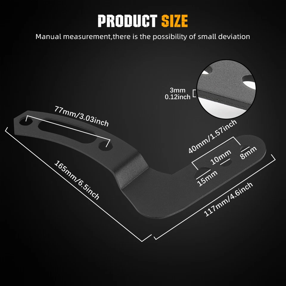 Soportes de montaje de barra de luz LED para techo de 30"" 32" UTV para Polaris RZR XP 4 1000 900 800 Foto 3 de 4