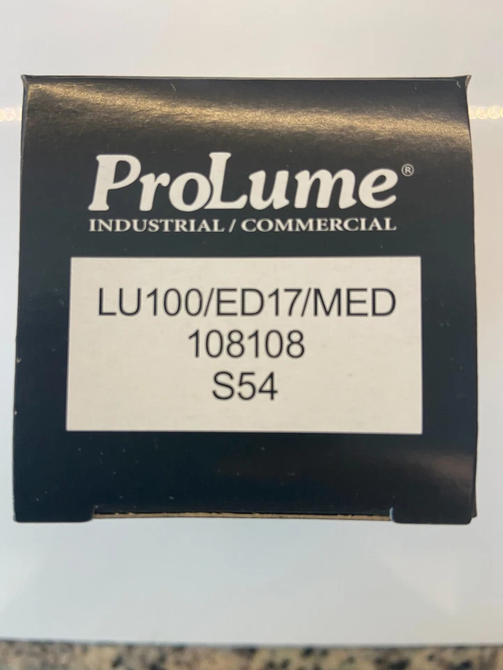 High Pressure Sodium HPS S54 Lamp Bulb 100-Watt LU100 2000K E26 Probe Start ED17 - Image 3 of 4