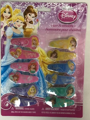 #ad Disney Princess Hair Accessories 12 Hair Clips $18.00