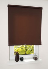 Springrollo Mittelzugrollo Schnapprollo Rollo Cappuccino Mocca Breite 60-200 cm
