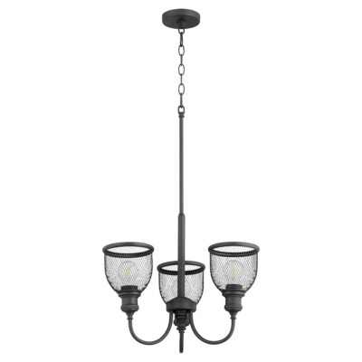 Quorum Omni 3 Light Chandelier, Noir - 6212-3-69