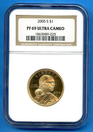 2005 S NGC PF69 Ultra Cameo Sacagawea $1 Dollar US Mint Coin 2005-S PR-69 UCAM