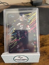 2022 Panini One DrakeLondon Surge SSP Case Hit Rookie RC Plate Atlanta Falcons