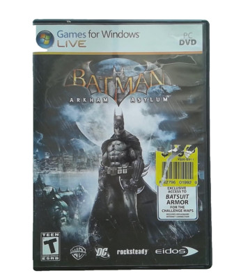 Batman Arkham Asylum - Windows Live - Game - PC DVD