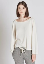 NWT - CURRENT/ELLIOTT Women's 'THE EASY CROP TEE' Ecru DISTRESSED - 3