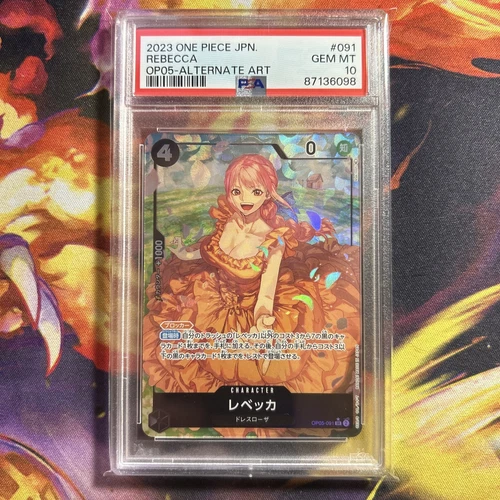 PSA 10 Rebecca OP05-091 SR ALTERNATE ART Awakening of the New Era One Piece JPN