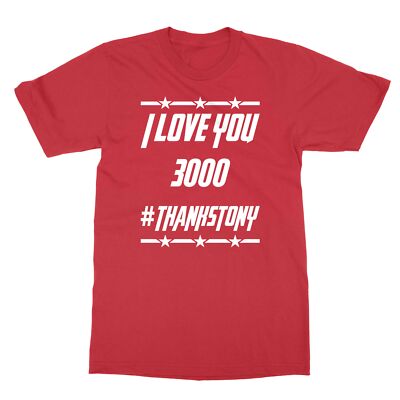 I LOVE YOU 3000 ROBERT DOWNEY JR - IRON MAN TRIBUTE Men's T-Shirt