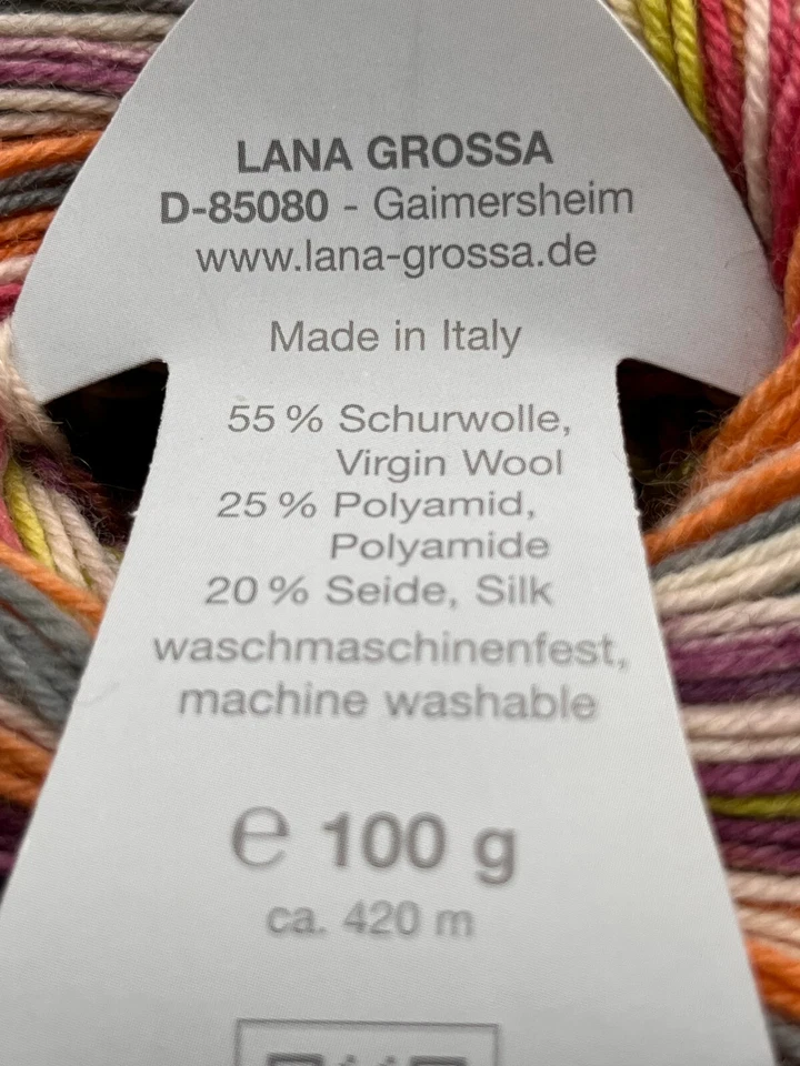 Lana Grossa Meilenweit SETA und SETA Asia, Schurwolle/Seide/PA, 100g ca. 420m - Bild 2 von 4