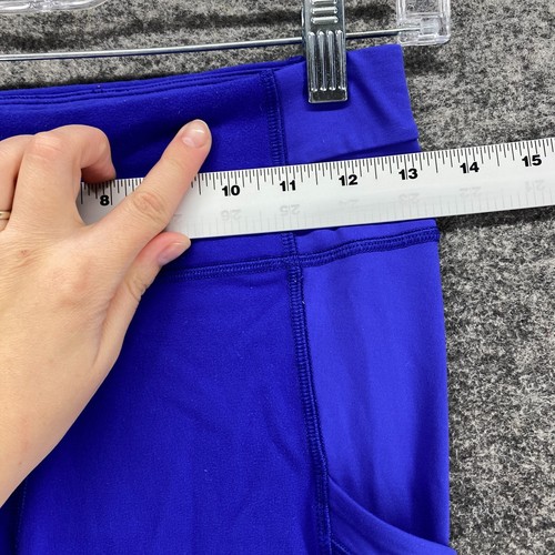Ivivva Activewear Leggings Girls 12 Blue Mid Rise Capri Skinny Pull On Active - Picture 3 of 9