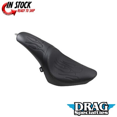 DRAG SPECIALTIES 0802-0468 Predator Seat- Flame Stitched