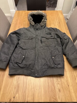 The North Face Gotham Jacke Herren | Grau | Large | Fell mit Kapuze
