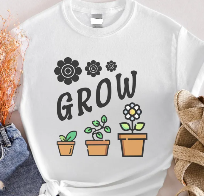 New T-Shirt  Unisex Cute plant tee, grow t shirt, plant lovers shirt, gardening