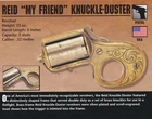 Reid My Friend Knuckle Duster Pistol Classic Firearms Photo Card u
