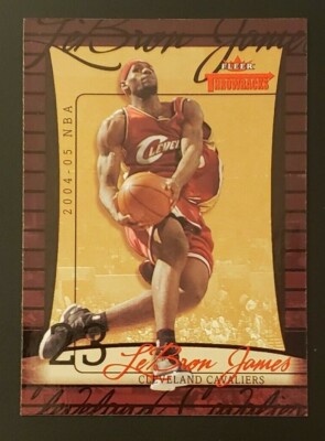 LeBRON JAMES 2004-05 Fleer Throwbacks #23 (2nd YEAR) RC CAVS, LAKERS      