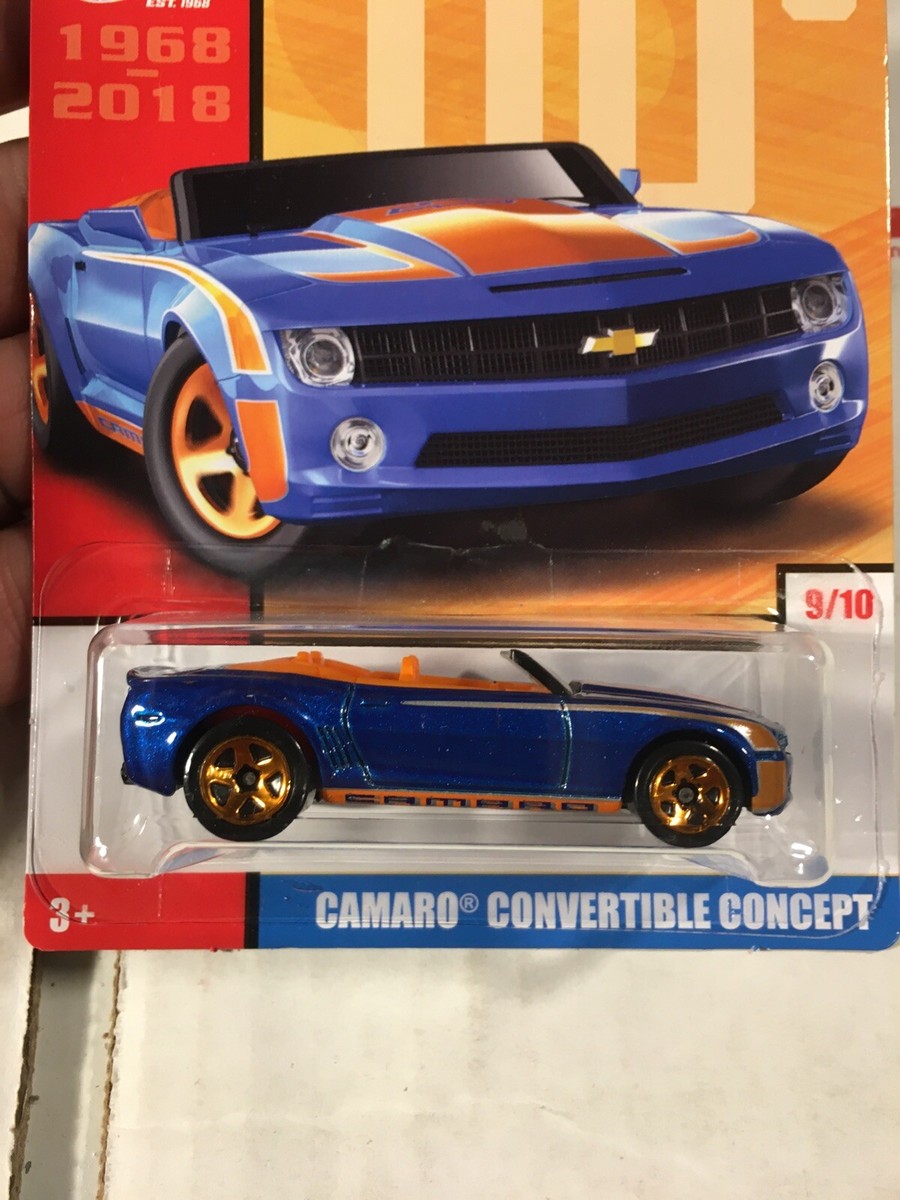 2018 Hot Wheels 50th Anniversary Throwback CAMARO CONVERTIBLE