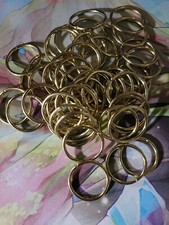 1 inch (25mm) Metal O Ring Goldtone Craft Supplies - 50 pcs New