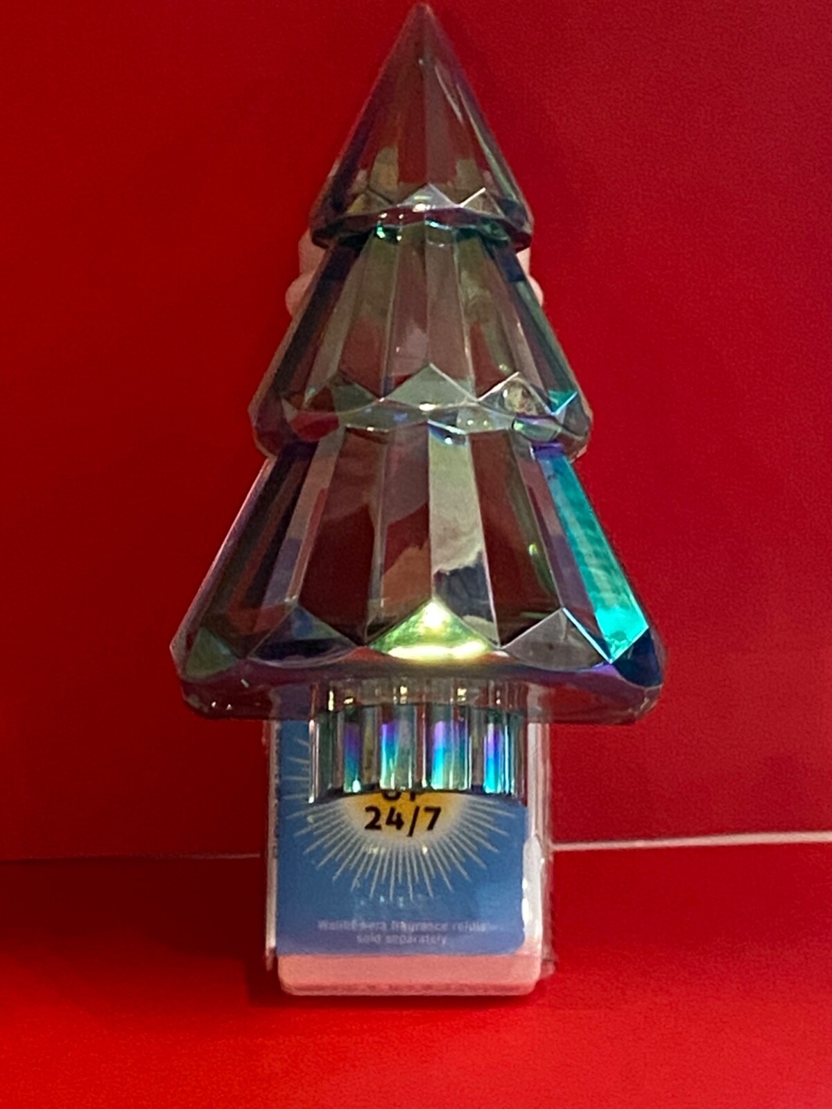 New Iridescent Christmas Tree Wallflower Plug Light by Bath & Body Works-image