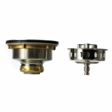 Primex 82043 3-1/2 Inch Twist Tight Kitchen Sink Strainer Assembly Satin Nickel