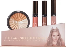 OFRA Cosmetics~Nikkie Tutorials~Highlighter & Liquid Lipstick Trio Kit -Full Sz!
