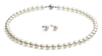 Rolicia Aaa Grade 18inches 45cm Freshwater Cultured White Pearl Necklace Matchin Rolicia Aaa Grade 18inches 45cm Freshwater Cultured White Pearl Necklace Matchin