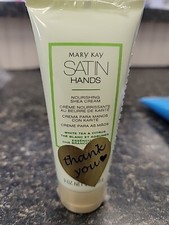Mary Kay Satin Hands White Tea Citrus Nourishing Shea Cream 3 Oz. New-Sealed