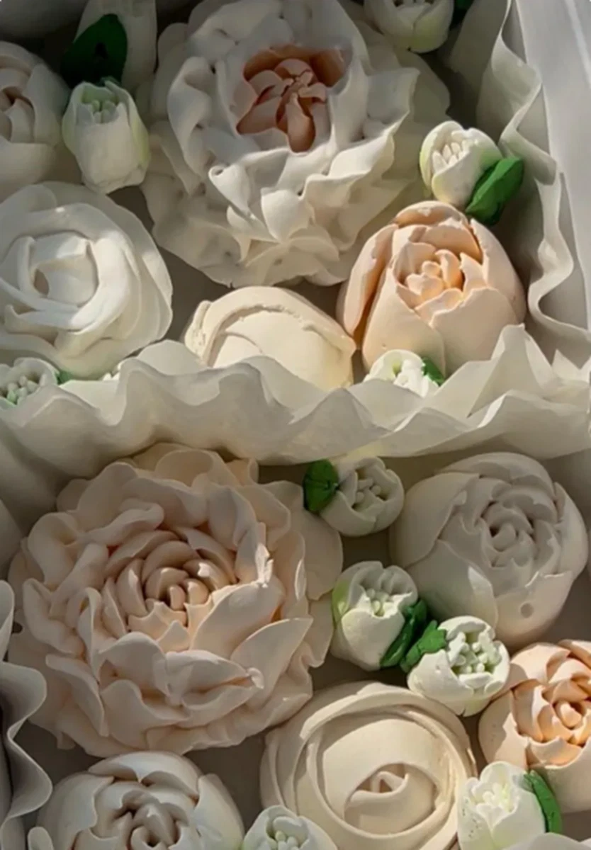 Essbare Blumen Hochzeitstorte Topper Marshmallow Süßigkeiten Geburtstagsgeschenk