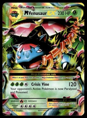 M Venusaur EX Ultra Rare Holo XY - Evolutions 2/108 NM Pokémon TCG