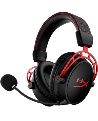 HyperX Cloud Alpha Wireless PC Gaming Headset, Memory Foam 300-hour battery life