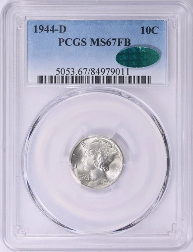 1944 D Mercury Dime PCGS MS67 FB CAC