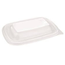 Fastpac Small Rectangular Food Container Lids 500ml / 17oz (Pack of 300) - DW783