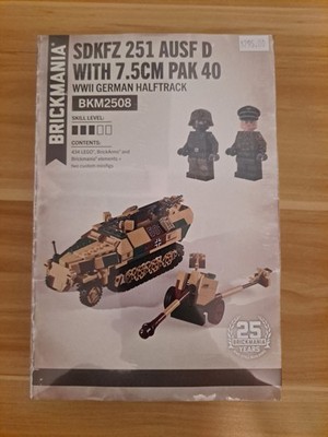 Brickmania Sdkfz 251 Ausf D with 7.5cm Pak 40 *NEW*
