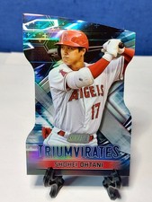 SHOHEI OHTANI 2023 Topps Stadium Club Triumvirates Diecut Refractor T-27 Angels 