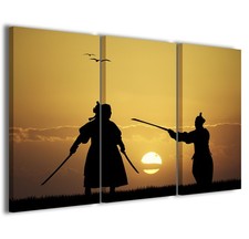 STAMPE SU TELA SAMURAI 2024 QUADRO MODERNO ETNICO STAMPA CANVAS 120x90cm