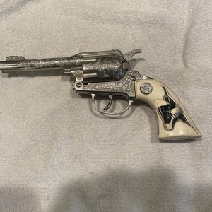 Vintage Texan Jr Hubley Childs Cap Pistol Longhorn Original Collectible