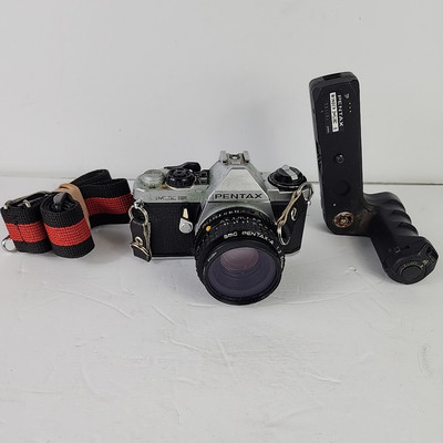 Pentax ME Super 35mm SLR Film Camera SMC 50mm f2 lens  VG++ 0868 Handle