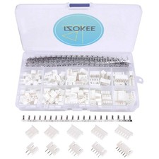 460pcs JST Connector Kit with 2.54mm JST-XH 2/3 / 4/5/ 6 Pin Housing Female a...