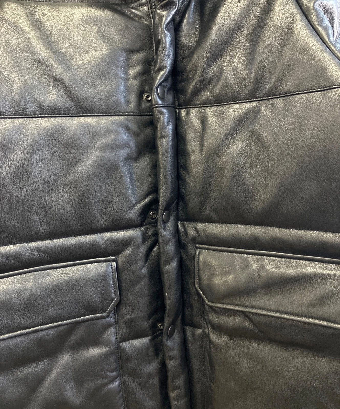 DANKE SCHON Leather Jacket Men's Size L Black - product detail image 5