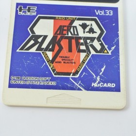 PC Engine Hu AERO BLASTERS Card Only d356 pe