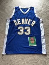 David Thompson Basketball Hall Of Fame 1996 Autographed Jersey 