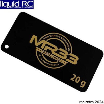 MR33 sch3-BBW-20 Mr33 Brass Shorty Battery Weight Plate 20g
