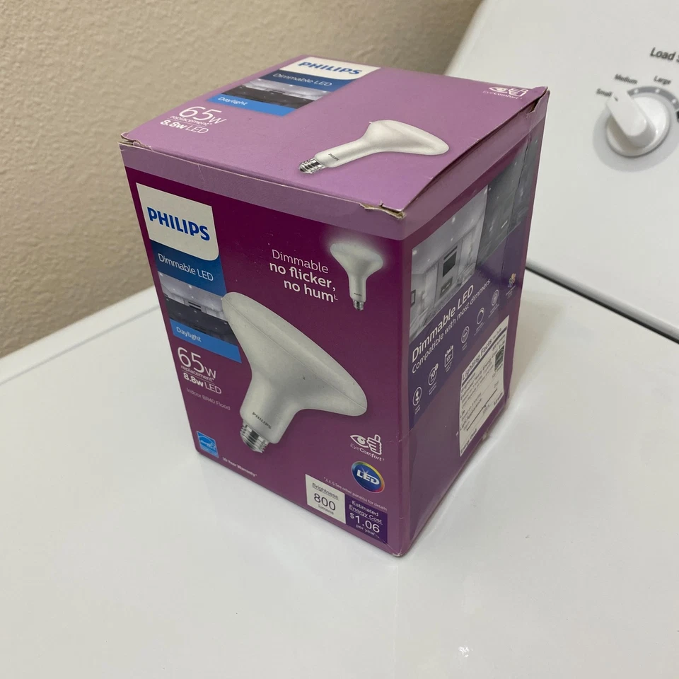 Philips LED Light Bulb 65W BR40 Ultra Definition Soft White 2700K Dimmable - Image 2 of 4