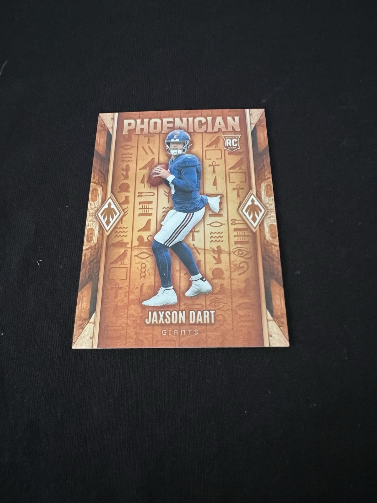 Jaxson Dart 2025 Panini Phoenix Phoenician RC Case Hit SP #5 Giants B