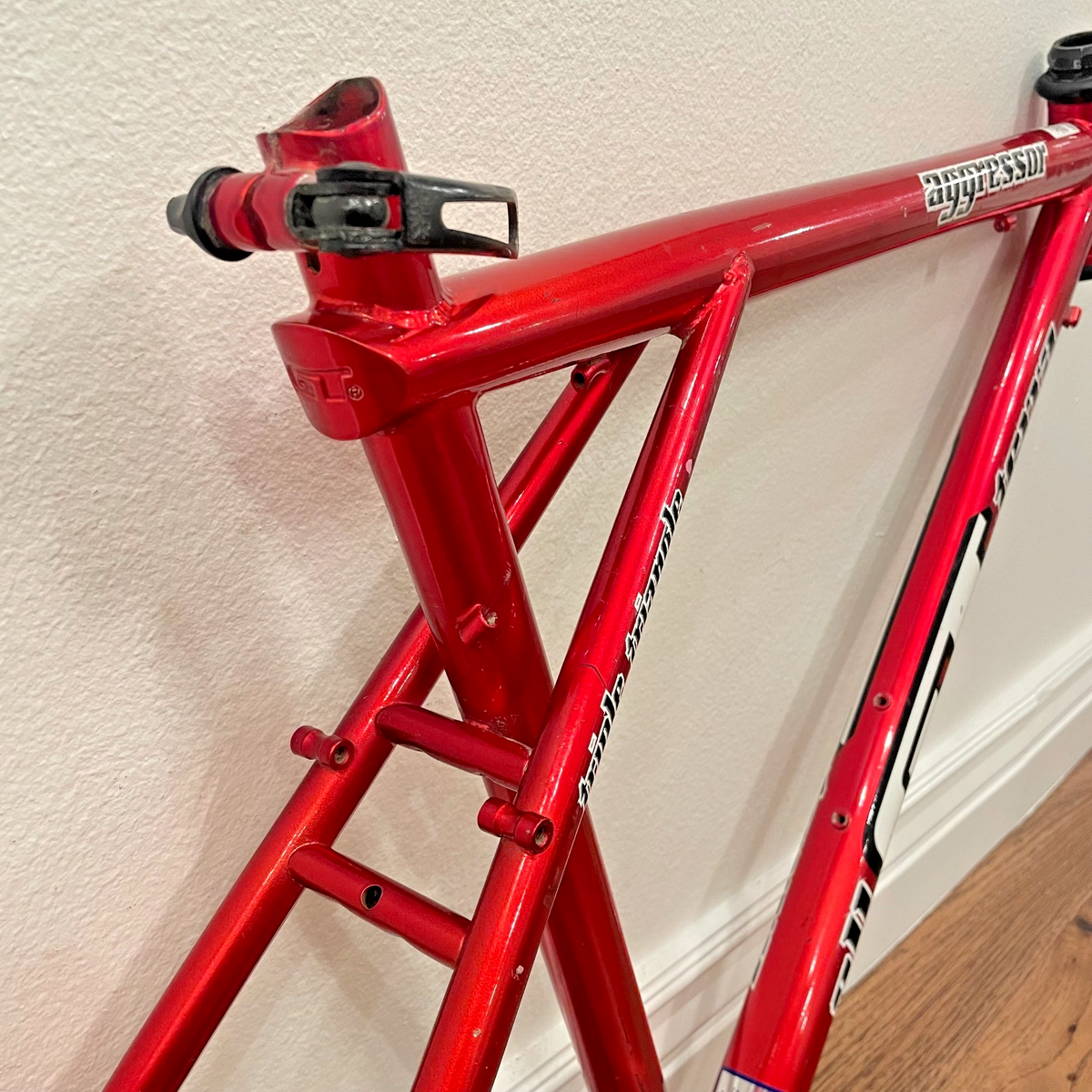 GT Aggressor 20'' Frame Vintage Steel Triple Triangle Red CrMo | eBay